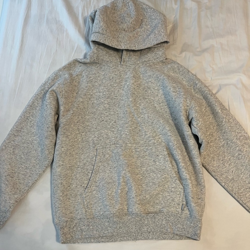 aritzia tna gray cozy fleece perfect hoodie